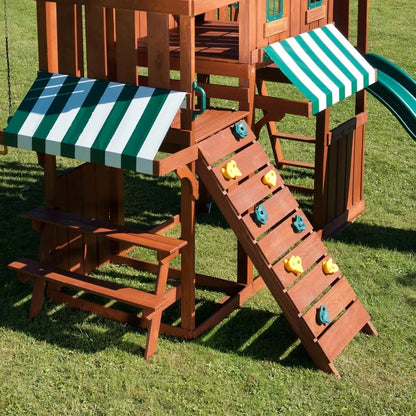 Casavibeo Swing-N-Slide Winchester complete play set with swings, slide, and climbing features for kids in vibrant colors
