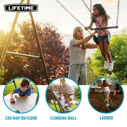 Casavibeo Lifetime Climb & Slide Playset featuring a slide, climbing ladder, and colorful play area for children.