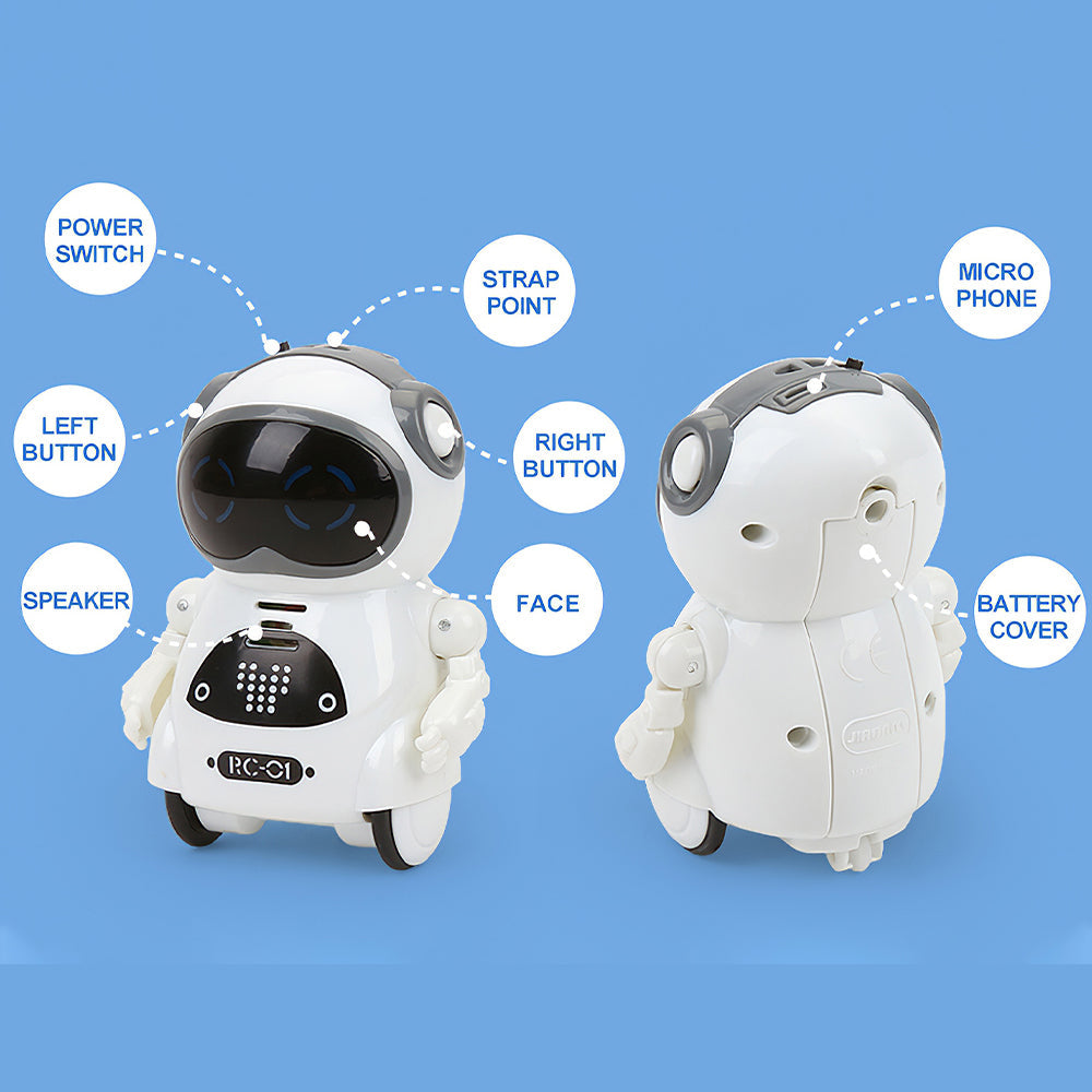 Belro Pocket RC Robot toy with moving parts and compact design, ideal for children’s interactive play and fun.
