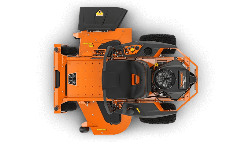 Casavibeo Ariens Edge Zero Turn Riding Mower 915285 with 52-inch cutting deck, showcasing the mower's cutting blades and sleek design.