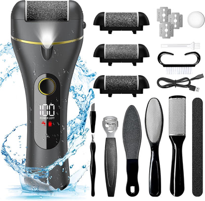 Belro electric callus remover with a rechargeable handheld device for smooth, soft feet in health and beauty skin care routine