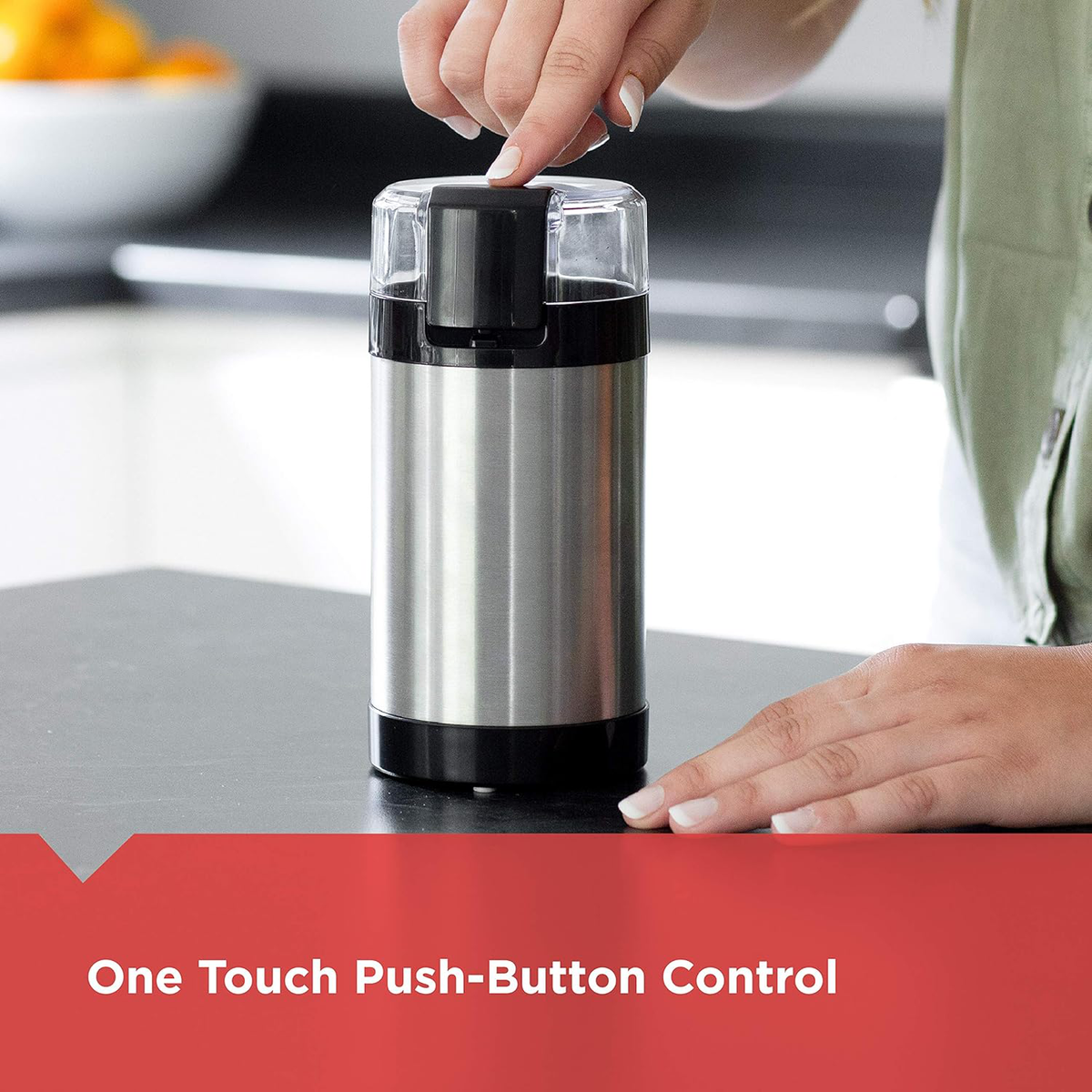 Belro electric coffee grinder with stainless steel burrs and compact design for fresh coffee brewing at home.