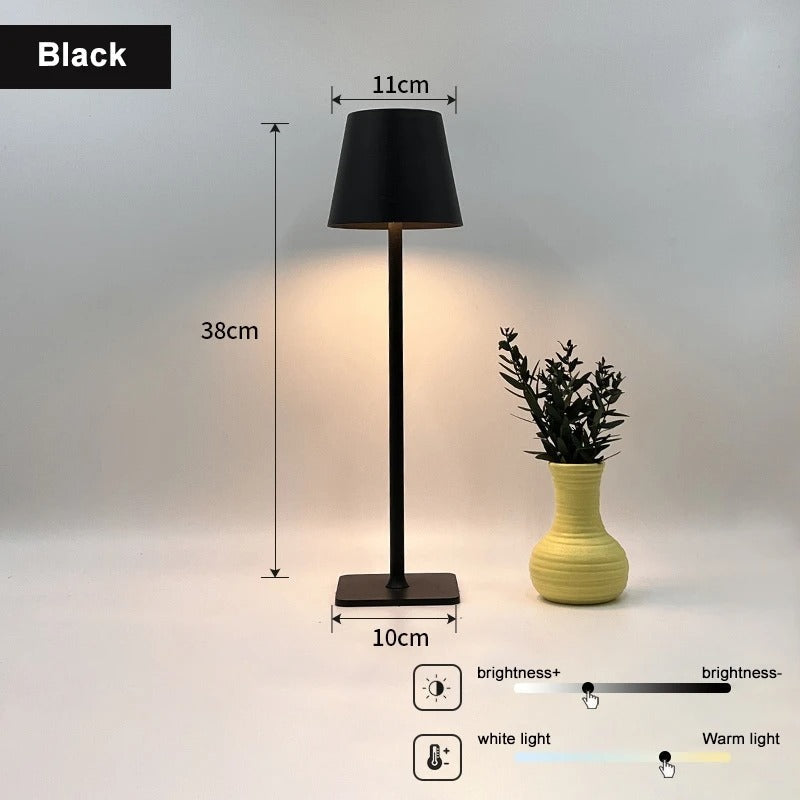 Belro bedside touch table lamp, outdoor home and garden lighting fixture with sleek design and touch control, ideal for ambient illumination.