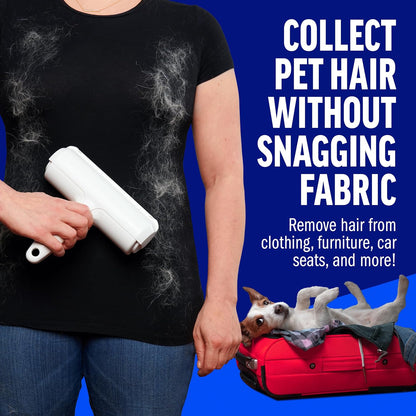 Belro Pet Hair Roller Remover for home and outdoor use, lightweight 91g tool with sticky sheets for removing pet hair from surfaces.