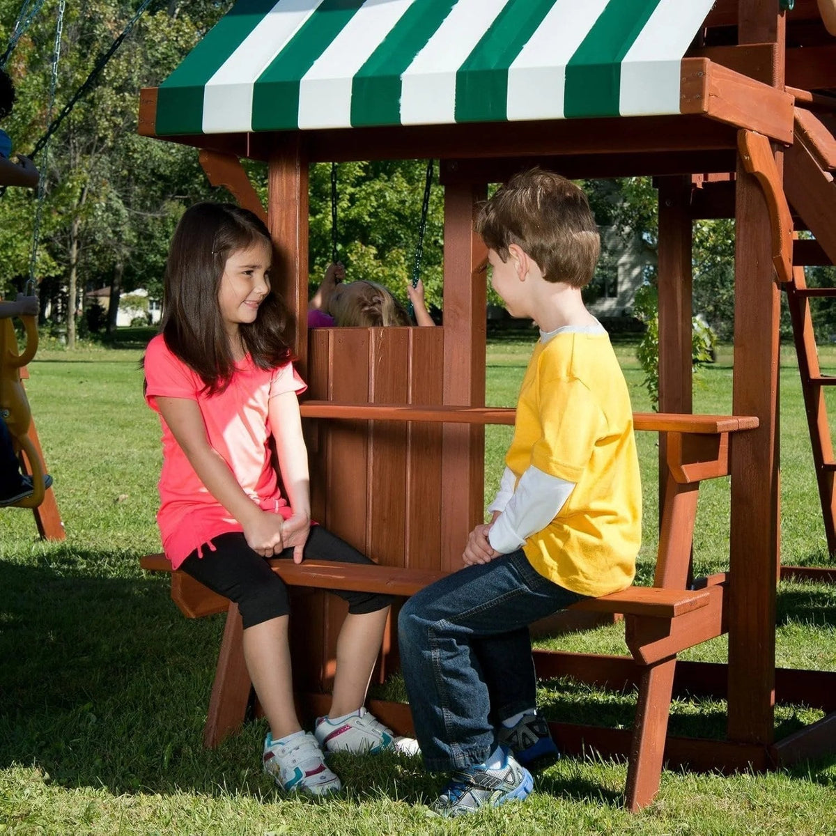 Casavibeo Swing-N-Slide Winchester complete play set with slide, swings, and climbing features for outdoor fun.