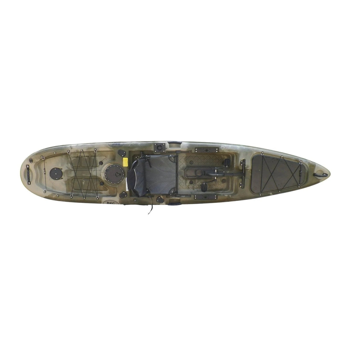 Casavibeo BKC PK13 13-foot pedal drive fishing kayak with seating and pedal system, ideal for freshwater and saltwater fishing adventures.