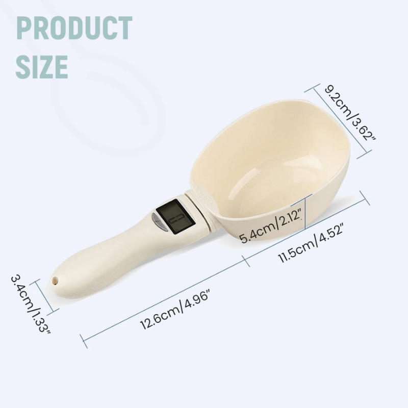 Mivoza Deutschland digital measuring spoon scale showing precise measurements for kitchen portioning in home and living.