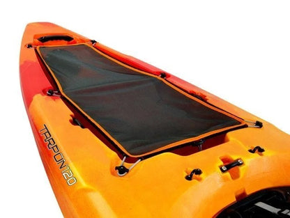 Casavibeo Wilderness Systems Tarpon 120 kayak on water, featuring a sit-on-top design with adjustable seating and paddle accessories.