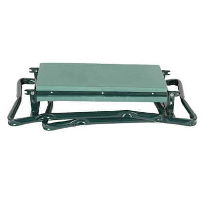 Green Belro ergonomic garden kneeler and seat with padded cushion, ideal for outdoor gardening and kneeling comfort.