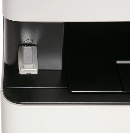 Canon Imageclass Mf656cdw color laser printer with paper tray and control panel, suitable for home or office use.