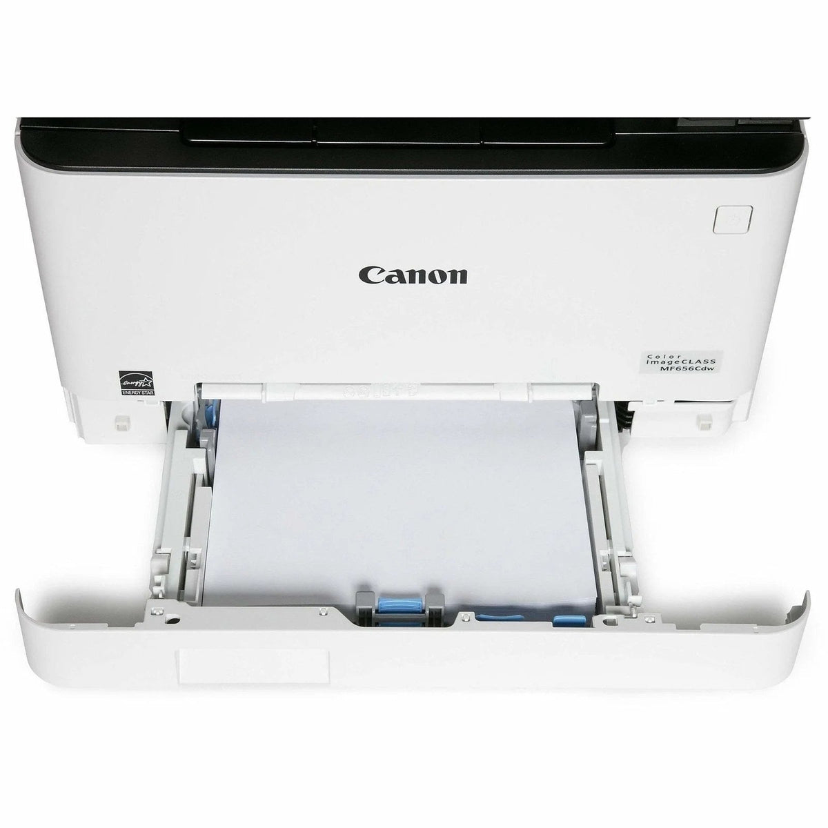 Canon Imageclass Mf656cdw color printer with paper tray and control panel, compact office laser printer by Casavibeo