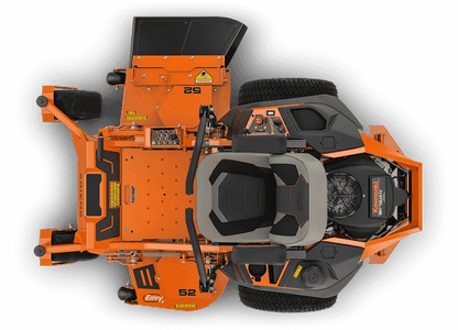 Ariens APEX 52 zero-turn mower with Kawasaki engine, shown with cutting deck and control panel for efficient lawn mowing.