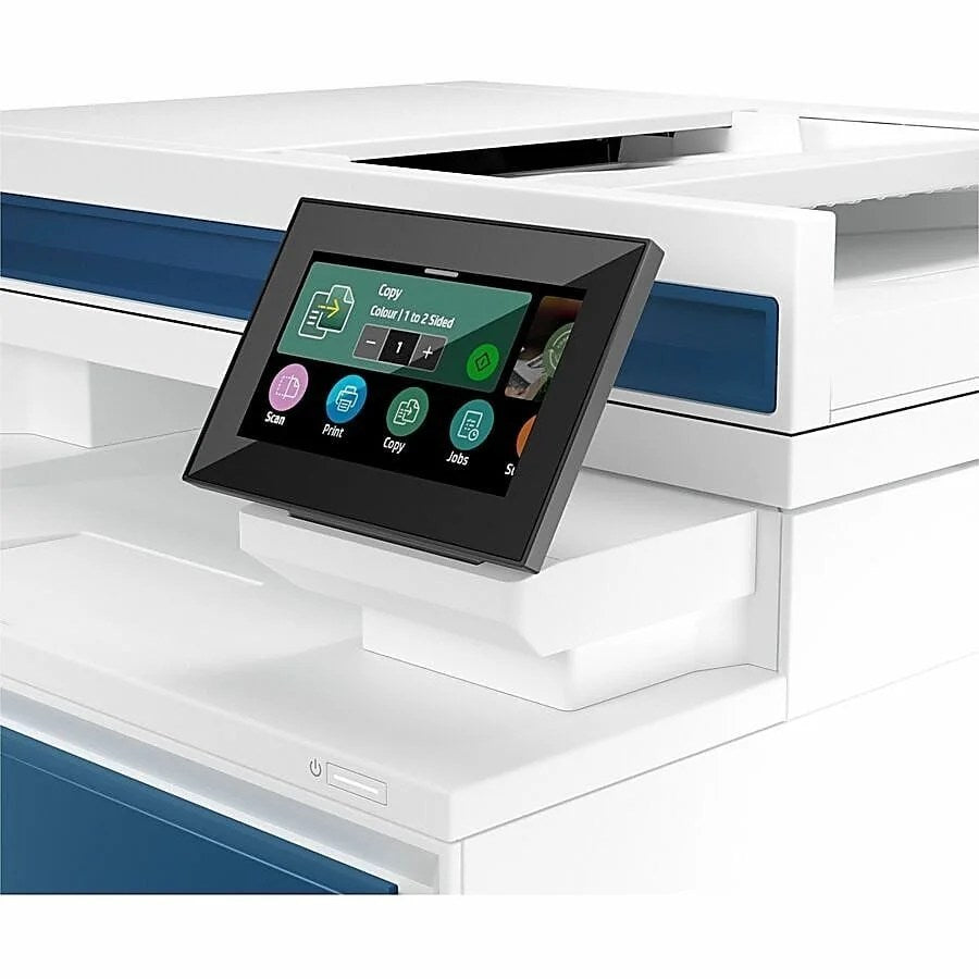 Casavibeo Bad Box HP Color LaserJet Pro MFP 4303fd 5HH67A packaging with product details and branding visible.