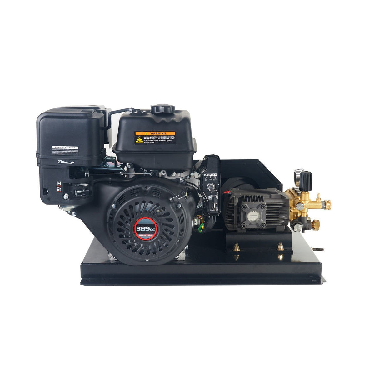 Casavibeo Canpump belt-drive pressure washer with 13 HP Loncin engine, 3600 PSI at 5 GPM, for powerful cleaning tasks.