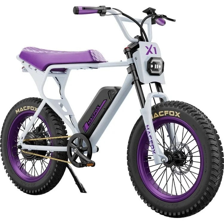 Casavibeo Macfox Electric Bike X1S with sleek frame, handlebars, and wheels, designed for urban commuting and eco-friendly travel.