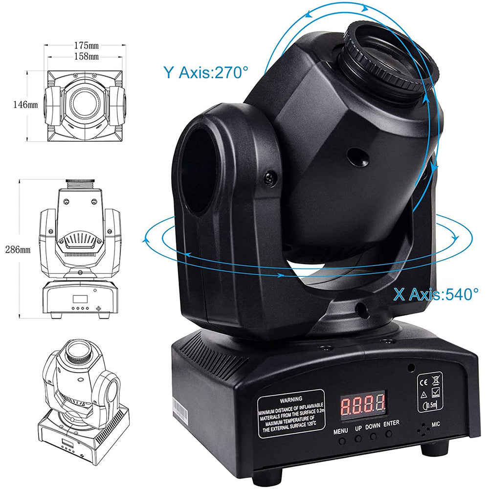 Belro moving head lights for men, stylish clothing featuring adjustable lighting design, shown in the image.