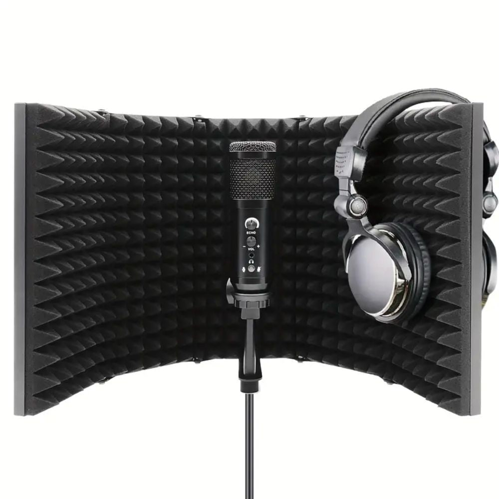 Belro voice recording sound isolation booth noise shield for home use, with sturdy construction and soundproof panels.