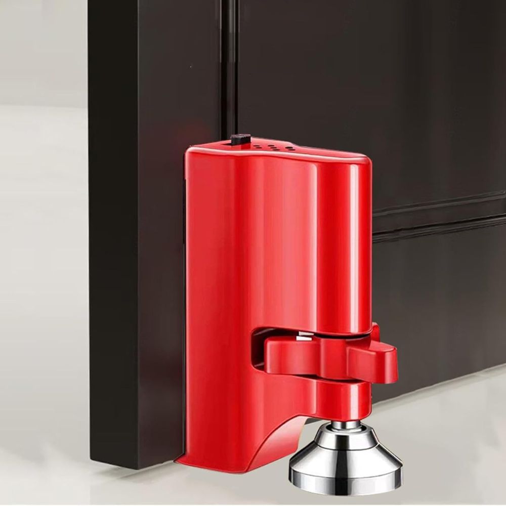 Belro portable anti-theft safety alarm door stopper designed for baby and kids safety, shown in a compact, portable design.