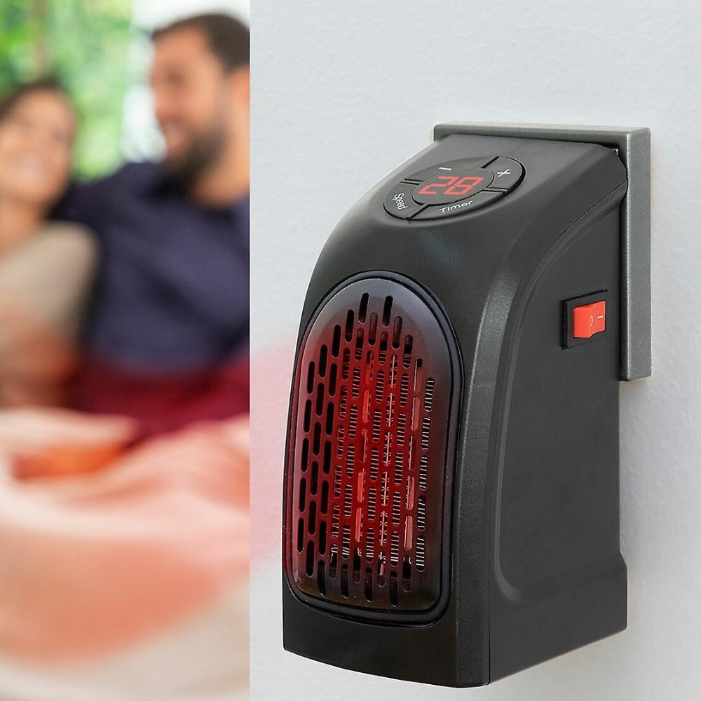 Belro portable plug-in electric fan heater with thermostat, compact home appliance for efficient room heating.