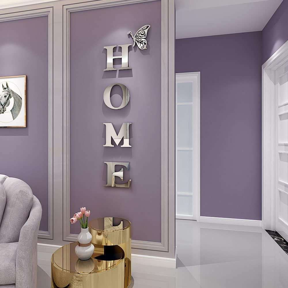 Belro 3D mirror wall sticker decor for home entrance, decorative wall mirror with modern design for home and garden.