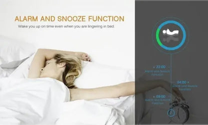 Belro digital alarm clock with smart mirror design, desktop bedside clock with nightlight feature for home decor and functionality.