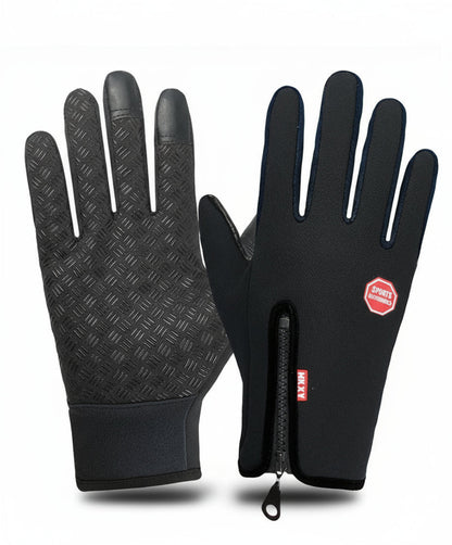 BowLift waterproof gloves with non-slip grip, touchscreen compatibility, and warm lining, ideal for winter outdoor activities.