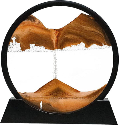 Belro Moving Sandscape decor with flowing sand and colorful landscape, ideal for home and garden interior decoration.