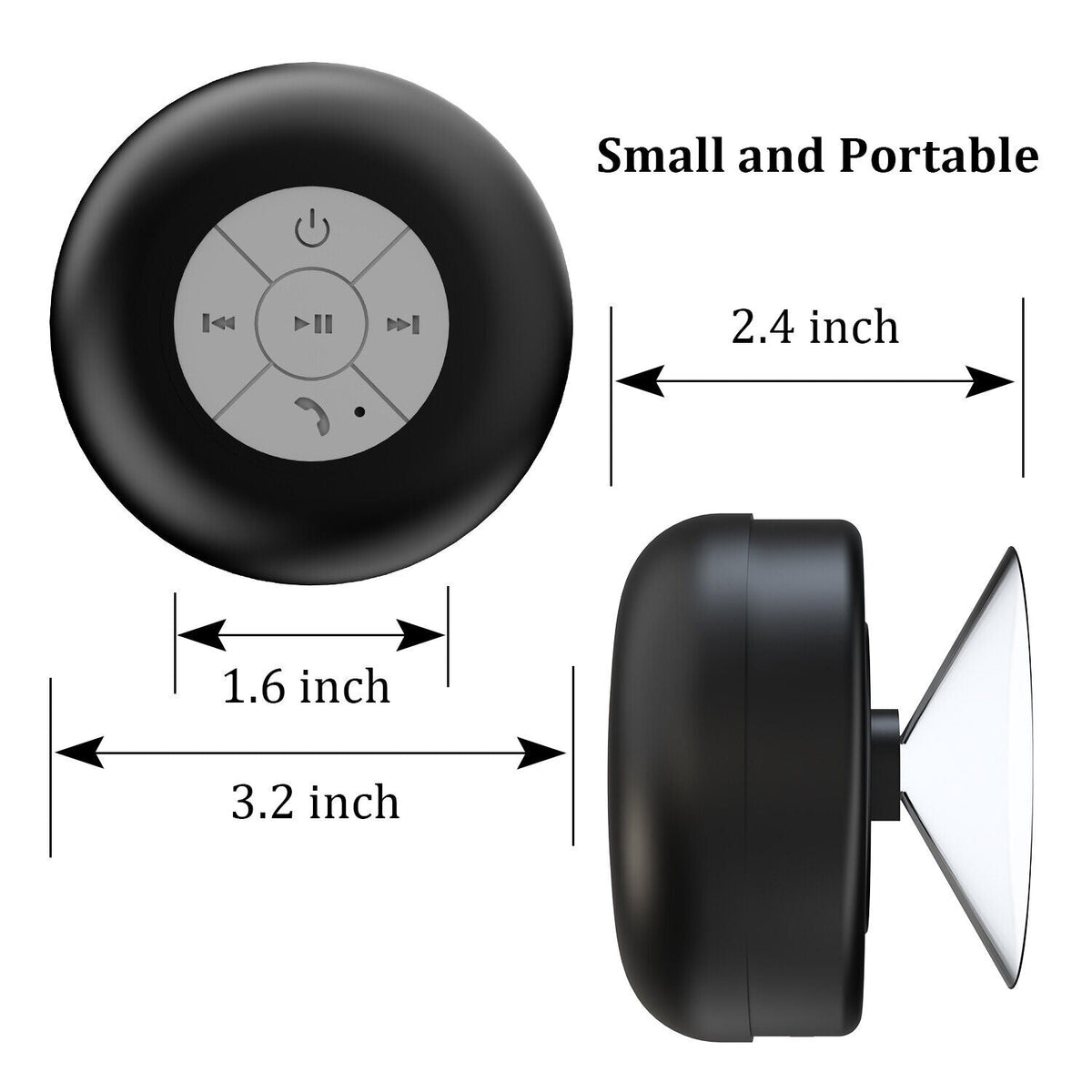 Belro shower speaker mounted in a bathroom with water-resistant design and control buttons visible for waterproof audio playback.