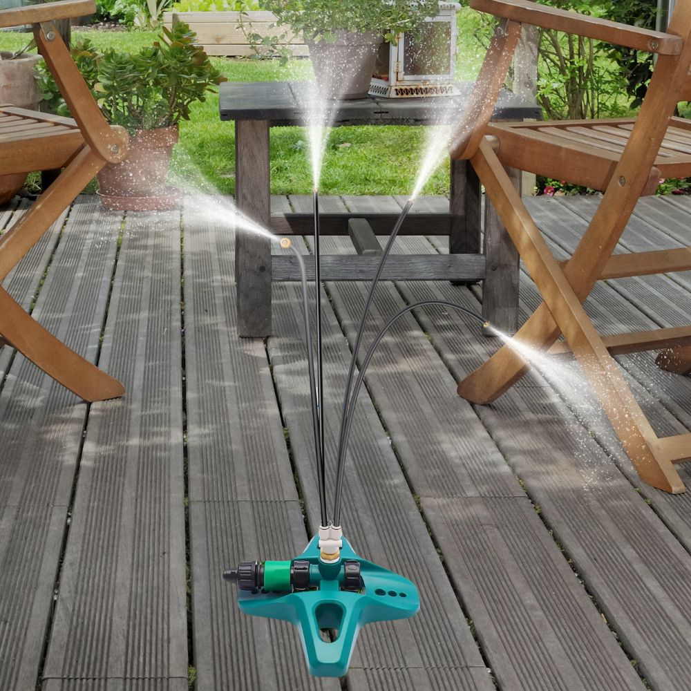 Belro freestanding outdoor patio misting system for cooling, with spray nozzles and adjustable height, ideal for home and garden outdoor spaces.