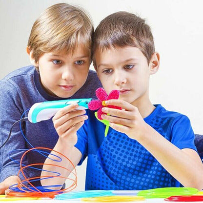 Belro Original 3D Printing Pen for electronics, shown in use with filament extrusion on a workspace.