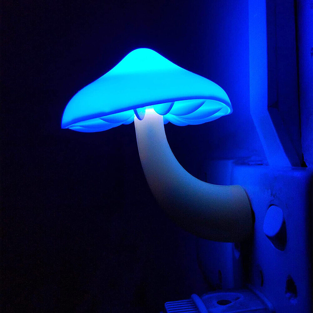 Belro Mushroom Light night light emitting a soft glow, designed for cozy lighting in bedrooms or kids' rooms.