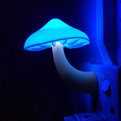 Belro Mushroom Light night light emitting a soft glow, designed for cozy lighting in bedrooms or kids' rooms.