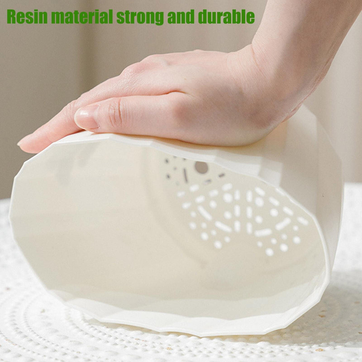 Belro self watering planter for outdoor garden, featuring a modern design with built-in water reservoir and lush green plant.