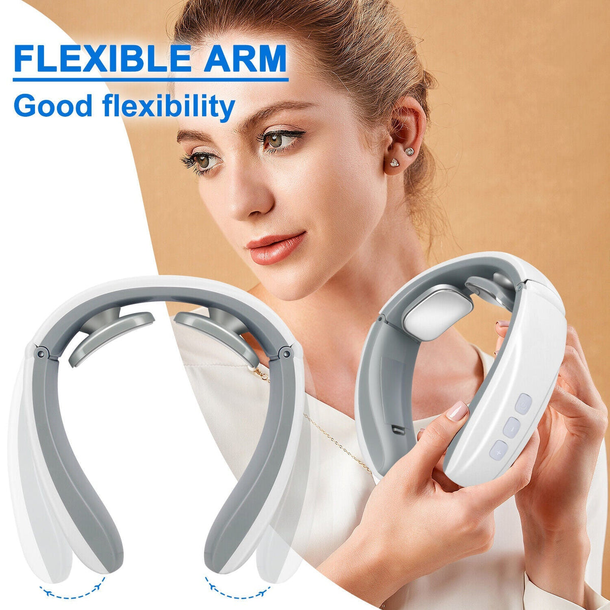Belro electric shock pulse neck and shoulder massager with kneading and electronic therapy features, designed for personal care.