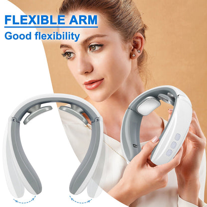Belro electric shock pulse neck and shoulder massager with kneading and electronic therapy features, designed for personal care.