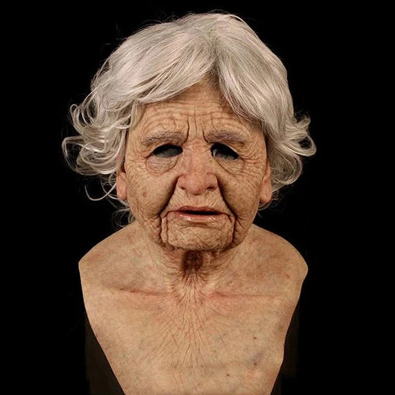 Realistic full face latex Halloween mask by BowLift featuring detailed, spooky design for cosplay and costume wear.
