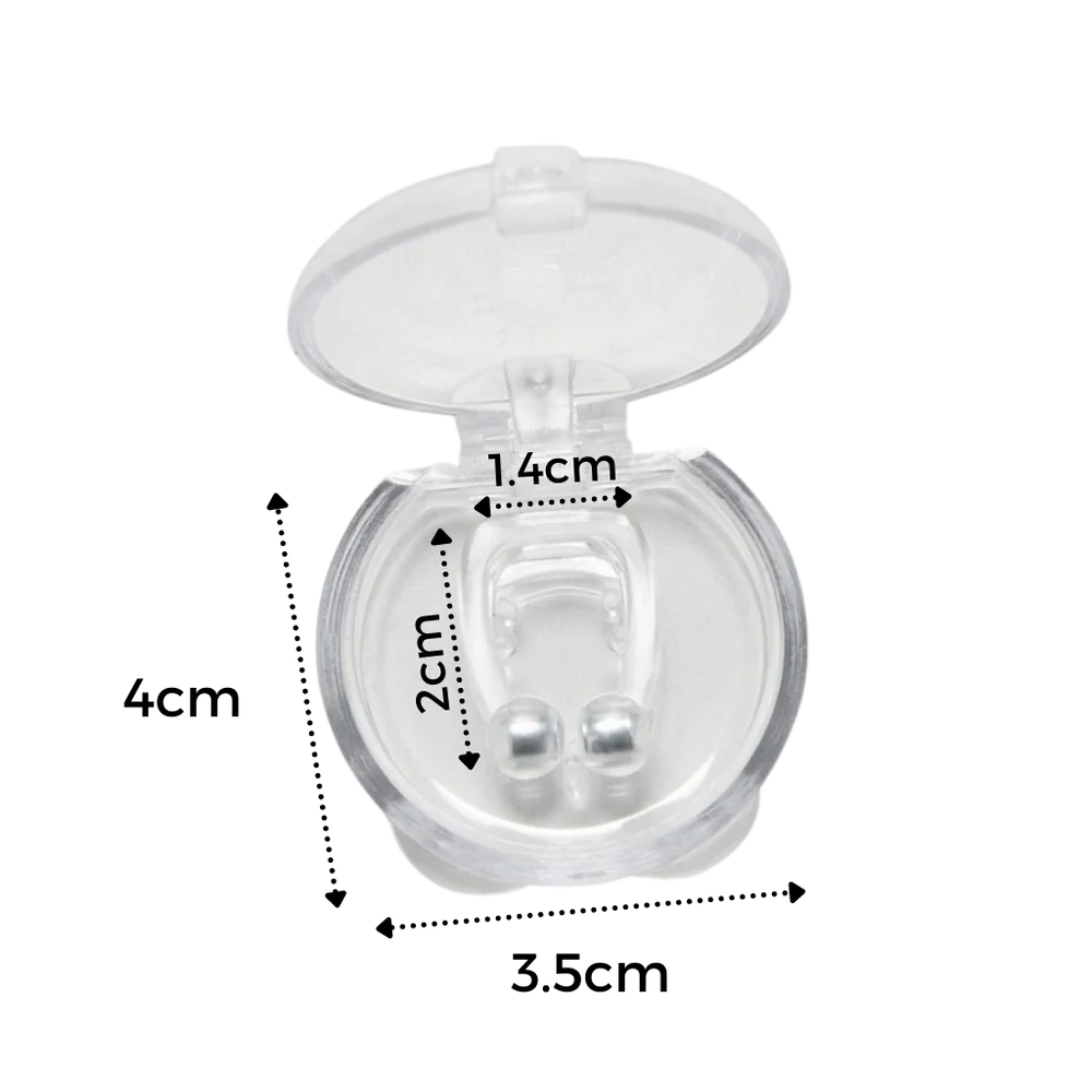 Belro nose plug designed to stop snoring, shown in a close-up image, fits comfortably inside the nostrils for better sleep.