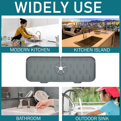 Belro silicone faucet handle drip catcher tray for tools and hardware, designed to catch drips and protect surfaces.