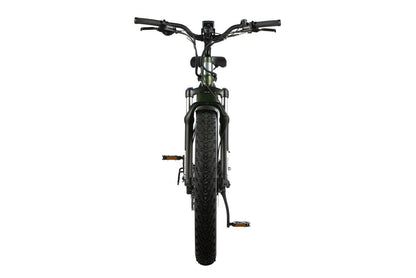 Casavibeo Aventon Aventure.2 electric bicycle with black frame, wide tires, and sleek design, ready for outdoor adventures.