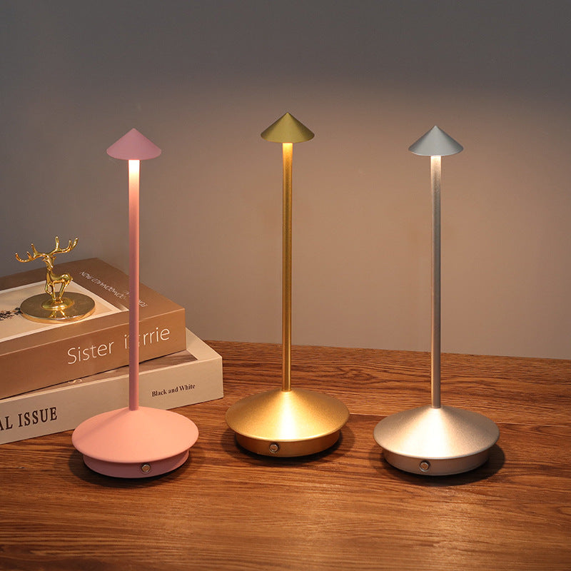 Wireless LED table lamp by Belro with an elegant design, showcasing a modern, sleek night light suitable for various interior settings.