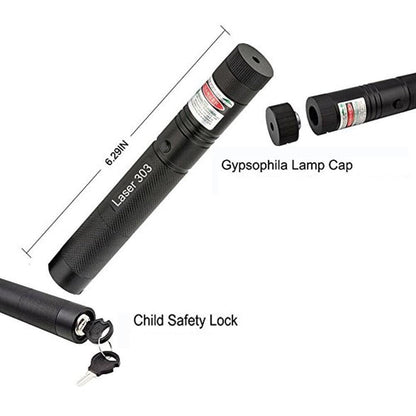 Belro high-performance laser pointer for office use, shown in black with a sleek design and focused laser beam.