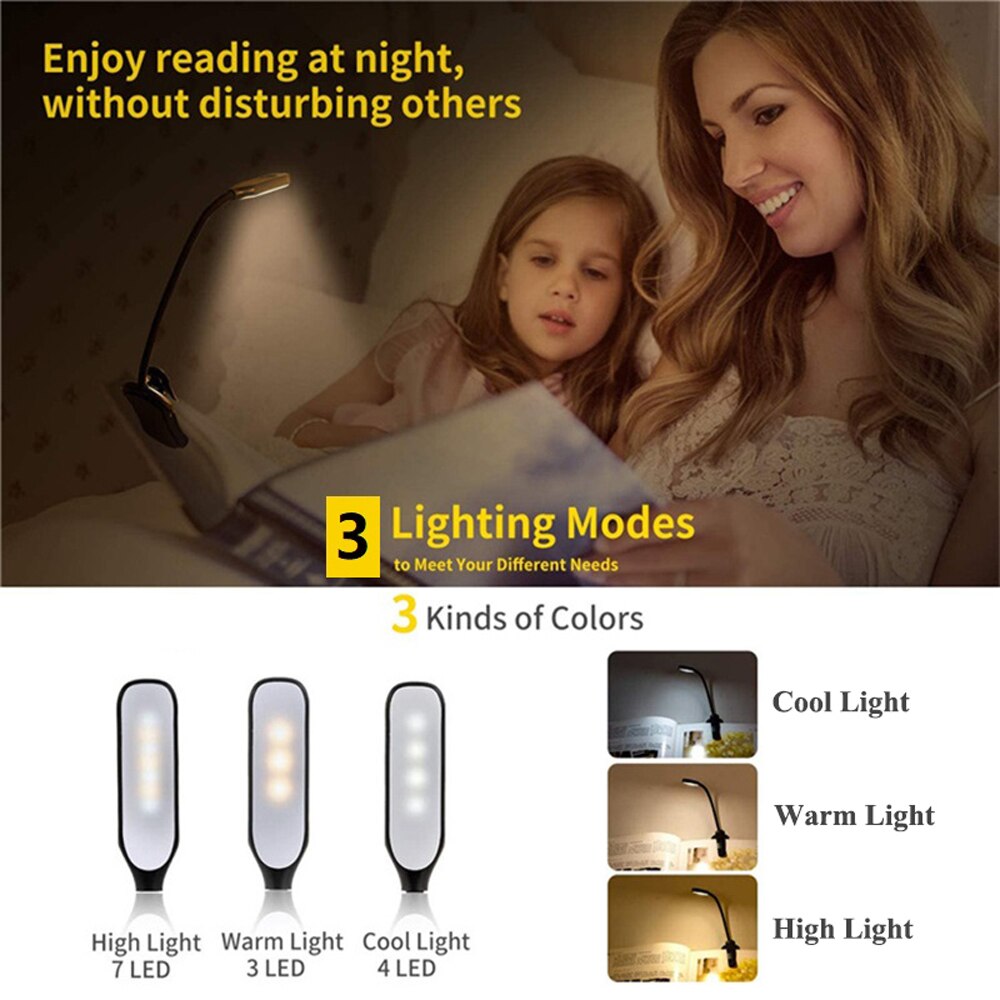 Belro Reading Lamp Book Clamp attached to a outdoor surface, providing focused lighting for reading or outdoor activities.