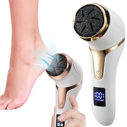 Belro vacuum callus remover with ergonomic handle and soft roller for gentle, effective foot skin exfoliation.