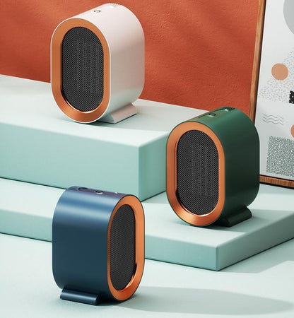 Belro mobile electric radiator for outdoor heating, compact and portable for home and garden use.
