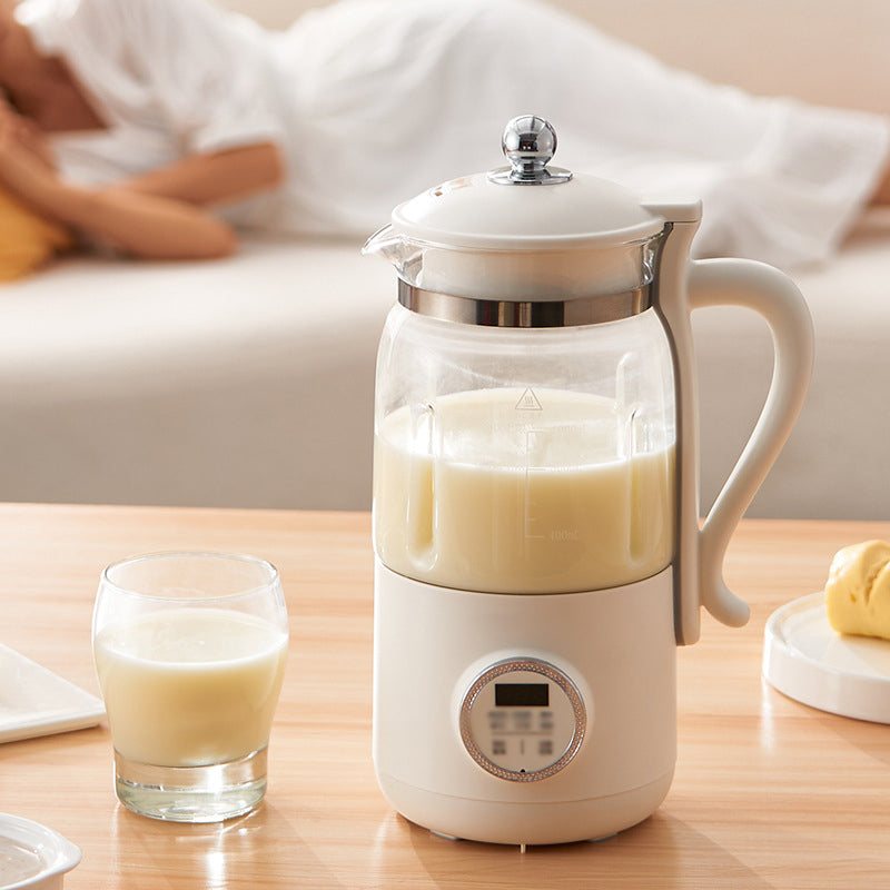 Belro multifunctional soy milk maker on kitchen countertop with control panel and stainless steel body.