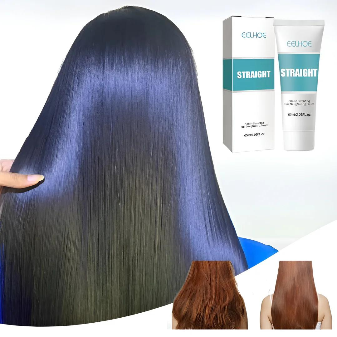 Belro Instant Keratin Hair Straightening Cream tube with sleek packaging, ideal for smoothing and nourishing hair.