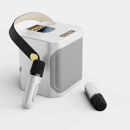 Belro portable karaoke Bluetooth speaker with 360° sound, compact electronic audio device for music and singing enjoyment