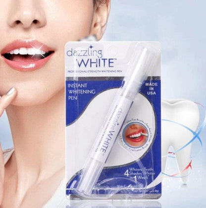 Belro dental whitening pen for oral care, shown with white gel tip and sleek design, used for at-home teeth whitening.