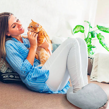 Belro Electric XL foot warmer in black, designed for health and pain relief, showing the cozy, plush interior and control panel.