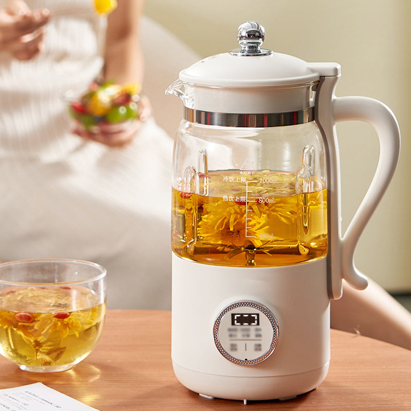 Belro multifunctional soy milk maker on kitchen countertop, showcasing its sleek design and control panel.